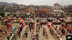 广东乌坎村2012年3月3日举行村委会选举时的情景。（资料照）