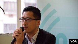 香港民主党总干事林卓廷 (美国之音汤惠芸摄)