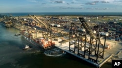 美国休斯顿贝港集装箱码头(Bayport Container Terminal)(资料照:2023年)