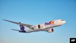 联邦快递(FedEx)的货运飞机。(美联社资料图)