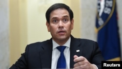 资料照片:美国共和党联邦参议员鲁比奥(2020年6月10日)