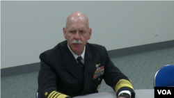 斯威夫特上将称美中分歧应由政治领导人解决(美国之音黎堡拍摄)