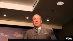 卡内基国际和平基金会研究副总裁包道格(美国之音钟辰芳拍摄)