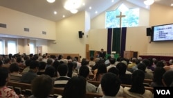 台南市长赖清德2017年6月18日在华府台湾同乡会发表演讲(美国之音钟辰芳拍摄)