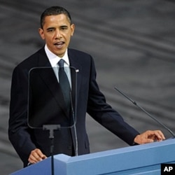 美国总统奥巴马在接受诺贝尔和平奖时发表感言