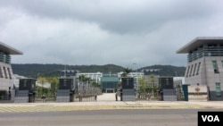 台湾国防部总部园区(美国之音申华拍摄)