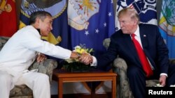 川普2017年11月出访亚洲前先到夏威夷见哈里斯(路透社)