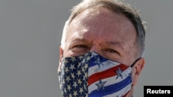 美国国务卿蓬佩奥2020年9月29日在希腊访问(路透社)