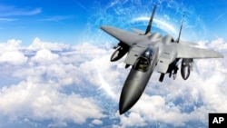 미 공군의 F-15EX 전투기.