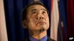 日本作家村上春树(资料照片)