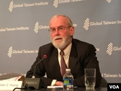 前美国在台协会台北处长杨甦棣 (美国之音钟辰芳拍摄)