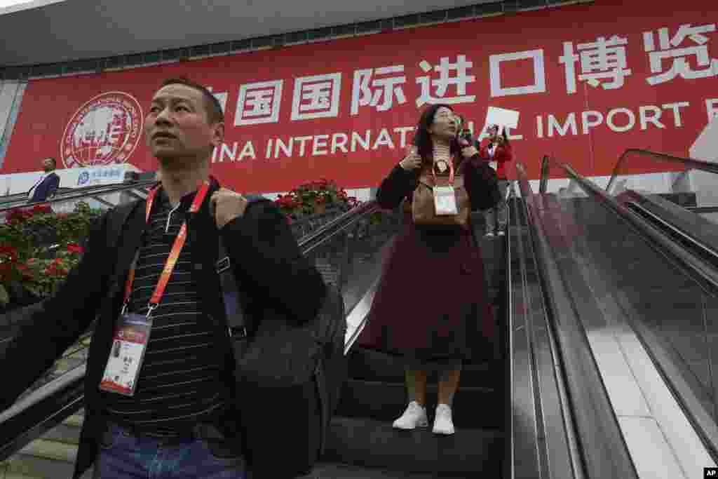 2018年11月4日,上海,中国进口博览会开幕前夕。