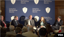 新美国安全中心举办研讨会讨论如何在充满竞争的世界秩序中扩展美国的实力。(美国之音乔栈拍摄)