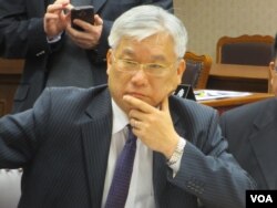 台湾陆委会主委夏立言(美国之音张永泰拍摄)