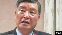 台灣國防部長高華柱(美國之音 張永泰拍摄)