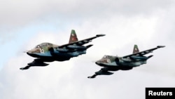 Máy bay chiến đấu Sukhoi Su-25 của Nga.