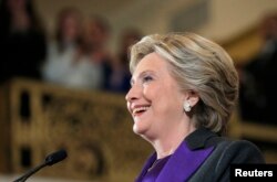 希拉克·克林顿在纽约就大选结果对他的工作人员和支持者讲话(2016年11月9日)
