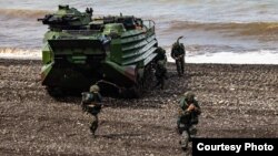 台湾军方年度汉光演习三军联合反登陆作战于2020年7月16日展开。(台湾国防部提供)