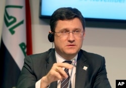 资料照:俄罗斯副总理亚历山大·诺瓦克(Alexander Novak)周