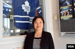 港加联发言人冯玉兰 (美国之音/汤惠芸摄)