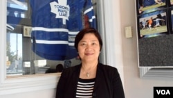 资料照:香港加拿大联会会长冯玉兰(VOA汤惠芸摄)