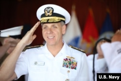 时任美军印太司令部司令的菲利普·戴维森上将(Philip Davidson)(美国海军2019年4月11日)