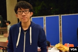 候任学联副秘书长王瀚梁(美国之音汤惠芸摄)