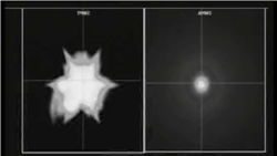 一枚标准-3型第二批次A款导弹(SM-3 Block IIA)击毁模仿洲际弹道导弹的目标导弹的瞬间 (美国导弹防御局)