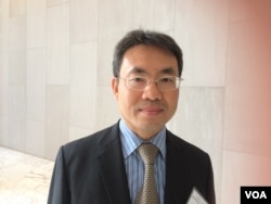 美国夏威夷亚太安全事务研究中心教授武永(美国之音燕青拍摄)