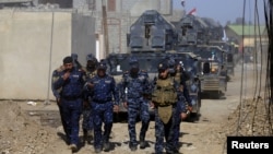 伊拉克安全部队在摩苏尔西边与伊斯兰国家武装分子的战斗(2017年2月26日)