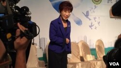 台湾立法院副院长洪秀柱。(照片来源:美国之音李逸华拍摄)