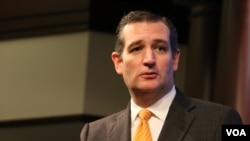 资料照片:美国国会共和党籍参议员克鲁兹 。