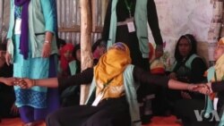 罗兴亚难民妇女通过冥想减轻压力 罗兴亚难民妇女通过冥想减轻压力