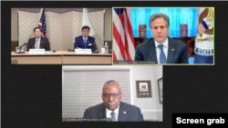 美日外长、防长2+2视频会议(华盛顿时间2022年1月6日)