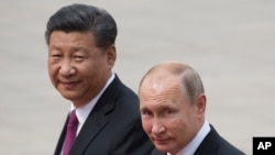 中国国家主席习近平在北京接待俄罗斯总统普京(资料照 2018年)