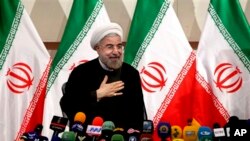 Giáo sĩ Hồi giáo Hassan Rouhani ngày mai sẽ trở thành vị tổng thống thứ 7 của Iran (ảnh tư liệu, ngày 17/6/2013)