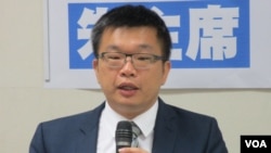 台湾在野党民进党立委蔡其昌(美国之音张永泰拍摄)