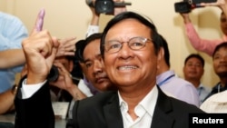 柬埔寨反对党领袖根索卡。(资料照片)