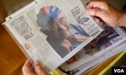 宫田的军装照(美国之音国符拍摄)