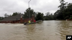 得克萨斯州灾区的搜救船只(2017年8月28日)