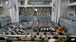 澳大利亚国会议事厅(资料照)