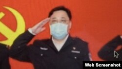 资料照:中国公安部副部长孙力军 (美国之音叶兵拍摄推特截图)