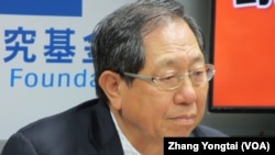 台湾前国安局长蔡得胜(美国之音张永泰拍摄)