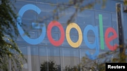 加利福尼亚州谷歌总部的标志。(2018年11月1日)