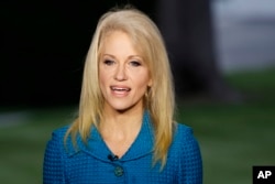 美国总统顾问凯利安·康威(Kellyanne Conway)在2017年5月10日。
