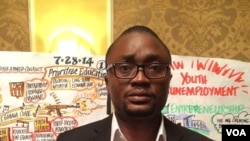 恩甘瓦尼•提亚,YALI项目参与者。(美国之音林枫拍摄)