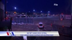 Sợ Mỹ oanh kích Syria, các hãng hàng không đổi đường bay Sợ Mỹ oanh kích Syria, các hãng hàng không đổi đường bay