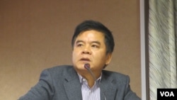 台湾在野党民进党立委莊瑞雄(美国之音张永泰拍摄)