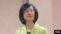 台湾法务部长罗莹雪(美国之音张永泰拍摄)