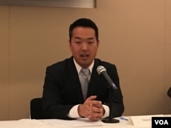 全球台湾研究中心研究员安大维(2016年10月12日,美国之音钟辰芳拍摄)